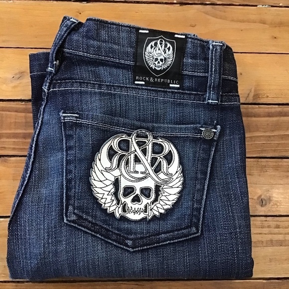 ROCK & republic women jeans bootcut to wide legs size 25 - Picture 2 of 11